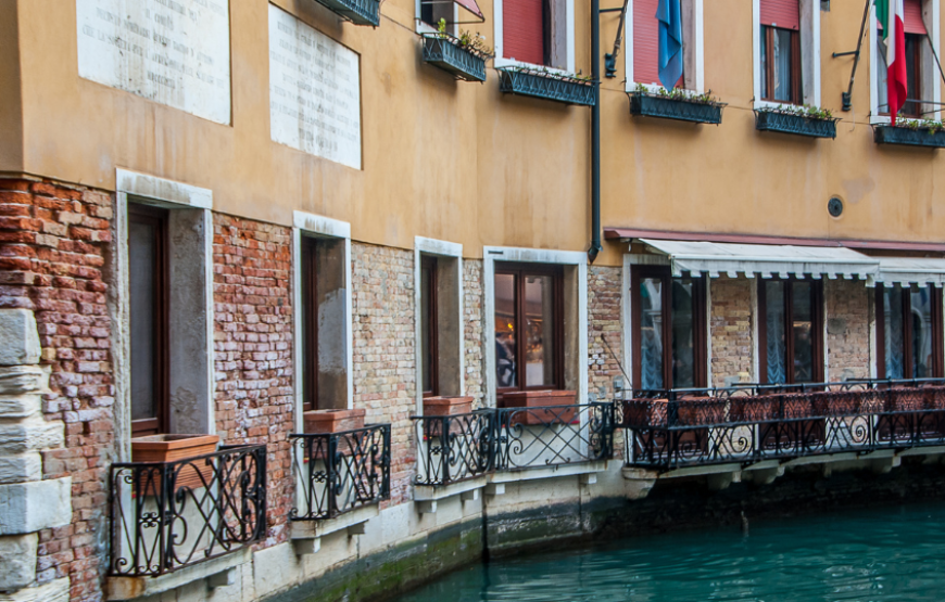 Swiss and Italian Spotlight End Venice-Italy
