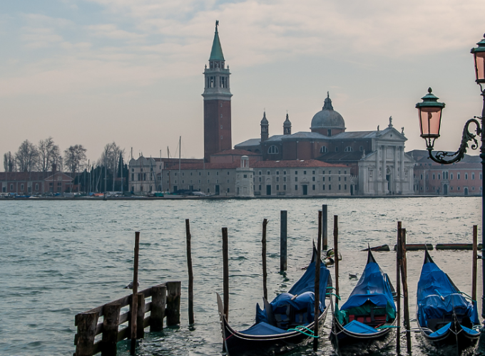 Swiss and Italian Spotlight End Venice-Italy