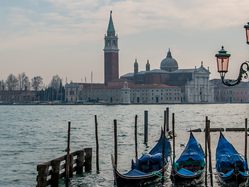 Swiss and Italian Spotlight End Venice-Italy