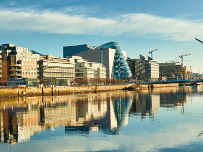 Discover Dublin's modern waterfront at the vibrant Docklands district.